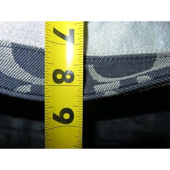 Coach Carley Signature Sufflette Denim & Leather handbag & glitter stripe accent - Picture 15 of 15